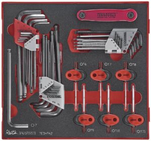 42osaline TX- ja kuuskantvõtmete komplekt. Teng Tools TEDHT42