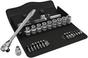 1/2'' nelikantkinnitusega padrunvõtmekomplekt. Wera 8100 SC 8