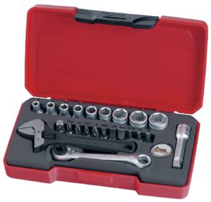 1/4'' nelikantkinnitusega padrunvõtmete komplekt Teng Tools T1423
