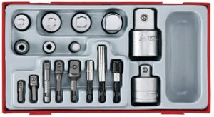17 osaline Adapterikomplekt Teng Tools TTADP17
