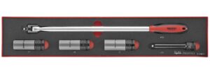 5osaline kübarmutripadrunite komplekt. Teng Tools TEXW05