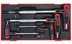 7 osaline Kuuskant võtmed komplektis Teng Tools TTHEX7 / TTHEX7A