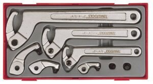 8 osaline Haakvõtmed komplektis Teng Tools TTHP08